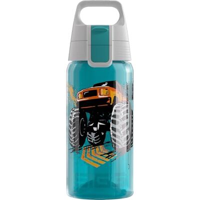 6061.50 SIGG Viva One Monster Truck butelka do picia dla dzieci – nadaje się do napojów gazowanych – szczelna – nadaje się do mycia w zmywarce – nie zawiera BPA – do uprawiania sportu i szkoły – niebieska, 6061.50 SIGG Viva One Monster Truck butelka do picia dla dzieci – nadaje się do napojów gazowanych – szczelna – nadaje się do mycia w zmywarce – nie zawiera BPA – do uprawiania sportu i szkoły – niebieska,
