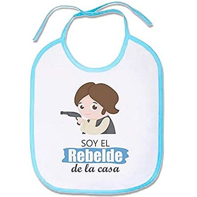 SUPERMOLON 02642 – Śliniak dziecięcy ze sznurowaniem, błękitny, unisex SUPERMOLON 02642 – Śliniak dziecięcy ze sznurowaniem, błękitny, unisex