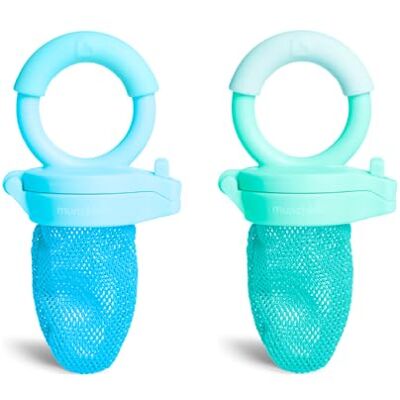 Munchkin Baby Food Feeder zestaw 2 sztuk, idealne w podróży – worki z siateczki na puree spożywcze dozownik posiłków podajnik żywności niezbędne akcesoria podróżne nie zawiera BPA od 4 m + Munchkin Baby Food Feeder zestaw 2 sztuk, idealne w podróży – worki z siateczki na puree spożywcze dozownik posiłków podajnik żywności niezbędne akcesoria podróżne nie zawiera BPA od 4 m +