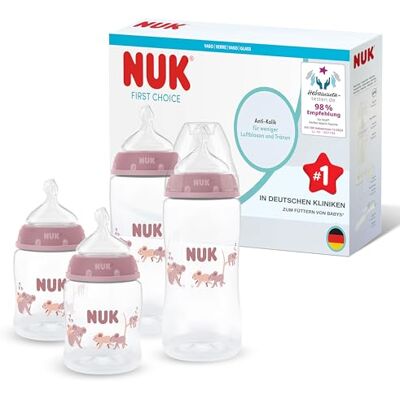 NUK First Choice Butelki dla niemowląt 0-3+ miesięcy 150 ml i 300 ml Butelka antykolkowa PP Wskaźnik kontroli temperatury Koala 4 sztuki NUK First Choice Butelki dla niemowląt 0-3+ miesięcy 150 ml i 300 ml Butelka antykolkowa PP Wskaźnik kontroli temperatury Koala 4 sztuki