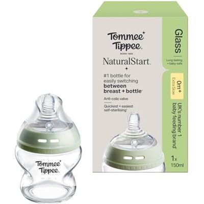 Szklana butelka dla dzieci Tommee Tippee Closer to Nature (150 ml) Szklana butelka dla dzieci Tommee Tippee Closer to Nature (150 ml)