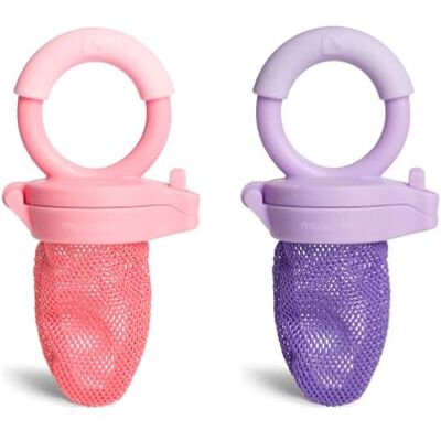 Munchkin Baby Food Feeder zestaw 2 sztuk, idealne w podróży – worki z siateczki na puree spożywcze dozownik posiłków karmnik uzupełniający niezbędne akcesoria podróżne nie zawiera BPA od 4 m Munchkin Baby Food Feeder zestaw 2 sztuk, idealne w podróży – worki z siateczki na puree spożywcze dozownik posiłków karmnik uzupełniający niezbędne akcesoria podróżne nie zawiera BPA od 4 m