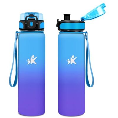 KollyKolla Butelka na wodę ze stali nierdzewnej 500 ml, butelka termiczna, szczelna, bez BPA, dla dzieci, szkoły, sportu KollyKolla Butelka na wodę ze stali nierdzewnej 500 ml, butelka termiczna, szczelna, bez BPA, dla dzieci, szkoły, sportu