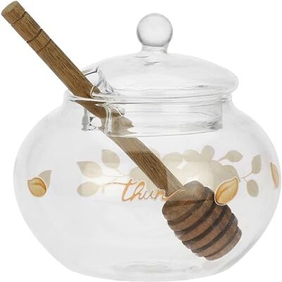 THUN Mini słoik na miód – borokrzemowy – kolekcja sprzyja – Ø 10,1 cm – 10 cm THUN Mini słoik na miód – borokrzemowy – kolekcja sprzyja – Ø 10,1 cm – 10 cm