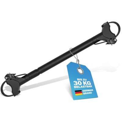Fischer Adapter do ramy roweru, zmienny adapter do bezpiecznego i praktycznego transportu roweru, pasuje do rur o średnicy do 6 cm, odstęp do 65 cm między sztycą siodełka a kierownicą, czarny Fischer Adapter do ramy roweru, zmienny adapter do bezpiecznego i praktycznego transportu roweru, pasuje do rur o średnicy do 6 cm, odstęp do 65 cm między sztycą siodełka a kierownicą, czarny