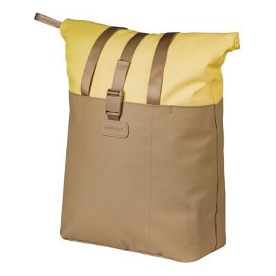 Basil Vive Pojedyncza torba rowerowa, na bagażnik, wodoszczelna, 15-20 l, z kieszenią na laptopa, odblaskowa, wykonana z materiału z recyklingu, haczyki MIK, 29 x 11 x 34 cm, żółta/czarna Basil Vive Pojedyncza torba rowerowa, na bagażnik, wodoszczelna, 15-20 l, z kieszenią na laptopa, odblaskowa, wykonana z materiału z recyklingu, haczyki MIK, 29 x 11 x 34 cm, żółta/czarna