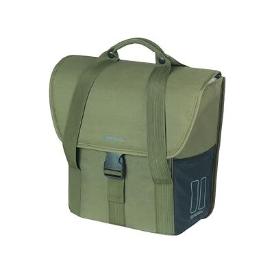 Basil Go Single Bag Shopper 16 l, zielona, wodoodporna, idealna na wycieczki po mieście, zakupy i do codziennego użytku Basil Go Single Bag Shopper 16 l, zielona, wodoodporna, idealna na wycieczki po mieście, zakupy i do codziennego użytku