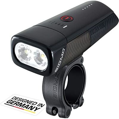 Sigma Buster 1100FL / Buster 1100 HL/Buster 1100 z zestawem świateł tylnych Buster 150 RL Światło rowerowe LED 1100 lumenów Akumulator przednie światło z pięcioma trybami oświetlenia Sigma Buster 1100FL / Buster 1100 HL/Buster 1100 z zestawem świateł tylnych Buster 150 RL Światło rowerowe LED 1100 lumenów Akumulator przednie światło z pięcioma trybami oświetlenia