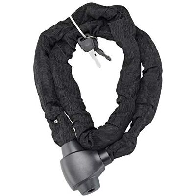 THIRARD - Łańcuch stalowy 10mm z powłoką nylonową, rower, motocykl, 1.5m, czarny THIRARD - Łańcuch stalowy 10mm z powłoką nylonową, rower, motocykl, 1.5m, czarny