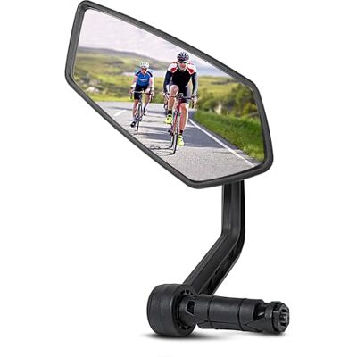 AiQInu Lusterko rowerowe, szkło HD, odblaskowe lusterko rowerowe na kierownicę 15-20 mm, obracane o 360°, do roweru, roweru górskiego, wyścigowego (lewe) AiQInu Lusterko rowerowe, szkło HD, odblaskowe lusterko rowerowe na kierownicę 15-20 mm, obracane o 360°, do roweru, roweru górskiego, wyścigowego (lewe)