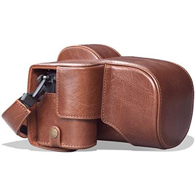 MegaGear MG1960 Ever Ready prawdziwa skóra etui na aparat kompatybilny z Fujifilm X-S10 brązowy MegaGear MG1960 Ever Ready prawdziwa skóra etui na aparat kompatybilny z Fujifilm X-S10 brązowy