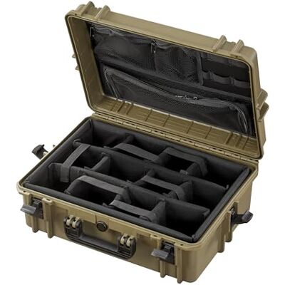 Max Cases MAX505CAMORG z miękkimi separatorami i kieszenią na organizery zielony INT. 500 x 350 x 194 Max Cases MAX505CAMORG z miękkimi separatorami i kieszenią na organizery zielony INT. 500 x 350 x 194