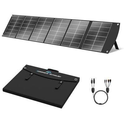 Ecosonique Technology Ecosonique składany panel słoneczny 200 W, monokrystaliczny moduł solarny z USB-C 65 W PD3.0, USB-A QC3.0, szybkie ładowanie, wyjścia MC4, regulowany stojak do stacji zasilania, kamperów i na zewnątrz Ecosonique Technology Ecosonique składany panel słoneczny 200 W, monokrystaliczny moduł solarny z USB-C 65 W PD3.0, USB-A QC3.0, szybkie ładowanie, wyjścia MC4, regulowany stojak do stacji zasilania, kamperów i na zewnątrz