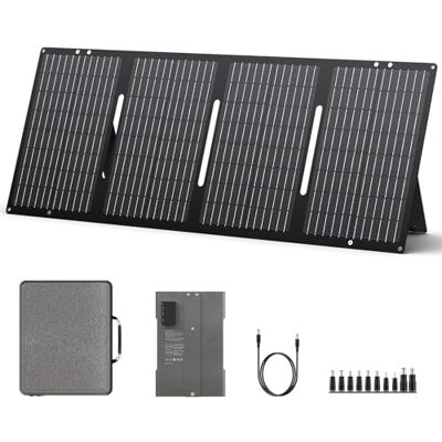 SinKeu Składany panel słoneczny 60 W, 18 V, przenośny moduł solarny z wyjściem USB-A/typ C/DC i torbą do przenoszenia, ładowarka solarna do stacji Powerstation R300, generator solarny, kemping, balkon SinKeu Składany panel słoneczny 60 W, 18 V, przenośny moduł solarny z wyjściem USB-A/typ C/DC i torbą do przenoszenia, ładowarka solarna do stacji Powerstation R300, generator solarny, kemping, balkon