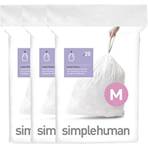 simplehuman CW0261 - Dopasowane worki na śmieci - 60 Biały Plastik simplehuman CW0261 - Dopasowane worki na śmieci - 60 Biały Plastik