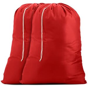 Handy Laundry Nylon XL – duża pojemność ze sznurkiem blokującym, można prać w pralce, pasuje do koszy na pranie lub koszy, mieści 3 ładunki ubrań czerwony (2 sztuki) Handy Laundry Nylon XL – duża pojemność ze sznurkiem blokującym, można prać w pralce, pasuje do koszy na pranie lub koszy, mieści 3 ładunki ubrań czerwony (2 sztuki)