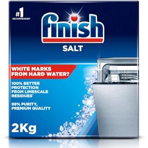 Finish , Sól do zmywarki, 2 kg, zapobiega osadzaniu się kamienia i białym pozostałościom, skuteczna przeciwko twardej wodzie, do czystszych i bardziej błyszczących naczyń w porównaniu z tabletkami do Finish , Sól do zmywarki, 2 kg, zapobiega osadzaniu się kamienia i białym pozostałościom, skuteczna przeciwko twardej wodzie, do czystszych i bardziej błyszczących naczyń w porównaniu z tabletkami do