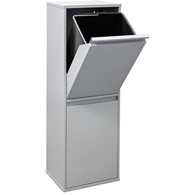 ARREGUI - Basic CR202-B Kosz na śmieci - Stal, 2 x 17L, Jasnoszary ARREGUI - Basic CR202-B Kosz na śmieci - Stal, 2 x 17L, Jasnoszary