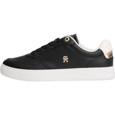 FW0FW08680 Tommy Hilfiger Damskie buty sportowe Elevated Court Low Top, czarne (czarny), 7, Czarny, 41 EU FW0FW08680 Tommy Hilfiger Damskie buty sportowe Elevated Court Low Top, czarne (czarny), 7, Czarny, 41 EU