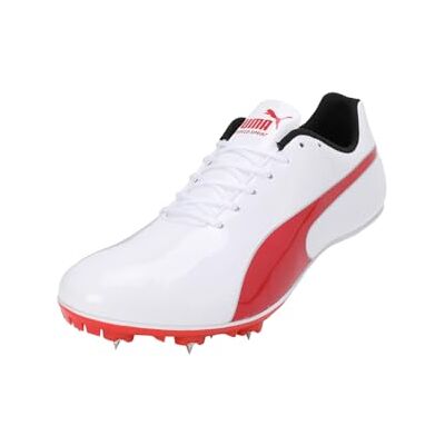 310706_02 PUMA Unisex Evospeed Sprint 14.5 buty lekkoatletyczne, Puma Biały PUMA Czerwony PUMA Srebrny, 42.5 EU 310706_02 PUMA Unisex Evospeed Sprint 14.5 buty lekkoatletyczne, Puma Biały PUMA Czerwony PUMA Srebrny, 42.5 EU