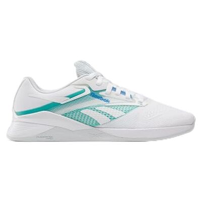 112669 Reebok Damskie buty treningowe Nano X4, Ftwr Biały Unleashed Zielony Kinetyczny Niebieski, 41 EU 112669 Reebok Damskie buty treningowe Nano X4, Ftwr Biały Unleashed Zielony Kinetyczny Niebieski, 41 EU