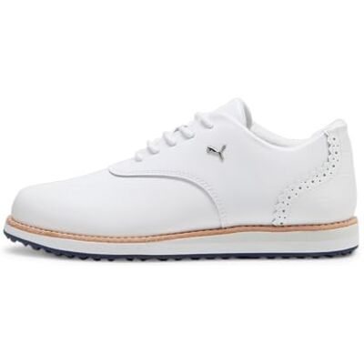 379465_05 PUMA Damskie buty golfowe Avant WMNS, Puma Biały, głęboki granatowy, wydma piaskowa, 42 EU 379465_05 PUMA Damskie buty golfowe Avant WMNS, Puma Biały, głęboki granatowy, wydma piaskowa, 42 EU