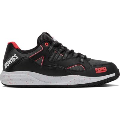 04435074M K-Swiss Męskie buty tenisowe TURA Team Padel, czarne/Micro Chip/Neon Lava, 46 EU 04435074M K-Swiss Męskie buty tenisowe TURA Team Padel, czarne/Micro Chip/Neon Lava, 46 EU