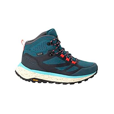 4049991_1227_ Jack Wolfskin Kobiety TERRAVENTURE TEXAPORE MID W buty do chodzenia, Niebieski/coral, 39 EU 4049991_1227_ Jack Wolfskin Kobiety TERRAVENTURE TEXAPORE MID W buty do chodzenia, Niebieski/coral, 39 EU