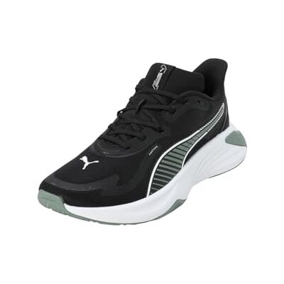 310282 PUMA Unisex Pwr Hybrid Tr Cross Trainer, Puma Czarny Zielony Księżyc PUMA Biały, 44.5 EU 310282 PUMA Unisex Pwr Hybrid Tr Cross Trainer, Puma Czarny Zielony Księżyc PUMA Biały, 44.5 EU