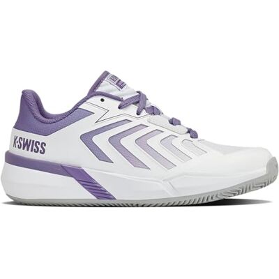 94599149M K-Swiss Damskie buty tenisowe ULTRASHOT Team 2 Clay, białe/fioletowe Haze/Lunar Rock, rozmiar 37,5 EU 94599149M K-Swiss Damskie buty tenisowe ULTRASHOT Team 2 Clay, białe/fioletowe Haze/Lunar Rock, rozmiar 37,5 EU
