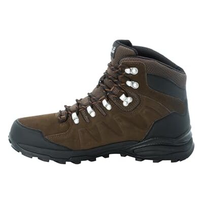 4049841-5298 Jack Wolfskin Mężczyźni Refugio Texapore Mid M Buty, Brązowy/Czarny, 41 EU 4049841-5298 Jack Wolfskin Mężczyźni Refugio Texapore Mid M Buty, Brązowy/Czarny, 41 EU
