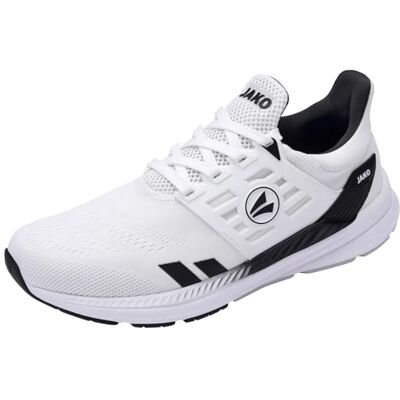 380045 JAKO Unisex J-PR Smash Buty sportowe, białe/Jet Black, rozmiar 39 EU, White Jet Black, 39 eu 380045 JAKO Unisex J-PR Smash Buty sportowe, białe/Jet Black, rozmiar 39 EU, White Jet Black, 39 eu