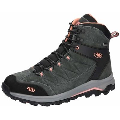 221360 Brütting Unisex Mount Chester High buty trekkingowe, szare/czarne/łososiowe, rozmiar 38, Szary, czarny, łososiowy, 38 EU 221360 Brütting Unisex Mount Chester High buty trekkingowe, szare/czarne/łososiowe, rozmiar 38, Szary, czarny, łososiowy, 38 EU