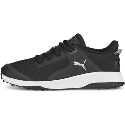 37752702 PUMA GOLF Męskie buty golfowe Fusion Grip, Puma czarne/Puma Silver-Quiet Shade, 45 EU 37752702 PUMA GOLF Męskie buty golfowe Fusion Grip, Puma czarne/Puma Silver-Quiet Shade, 45 EU