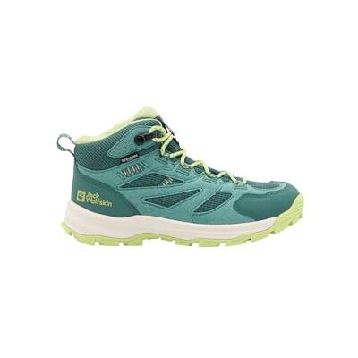 A64104_4156 Jack Wolfskin Unisex Vojo Tour Texapore Mid K buty trekkingowe dla dzieci, zielony (jade green), 28 EU A64104_4156 Jack Wolfskin Unisex Vojo Tour Texapore Mid K buty trekkingowe dla dzieci, zielony (jade green), 28 EU