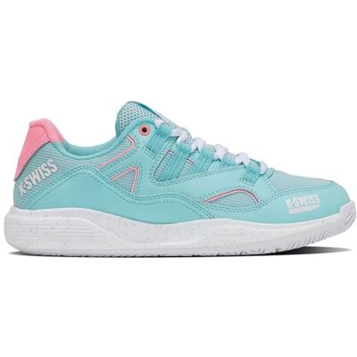 94435412M K-Swiss TURA Team Padel damskie buty tenisowe, Soft Neon Blue/White/Blue Glow, 39,5 EU 94435412M K-Swiss TURA Team Padel damskie buty tenisowe, Soft Neon Blue/White/Blue Glow, 39,5 EU