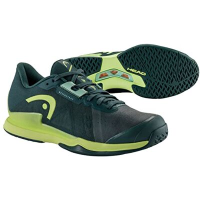 273133-090 HEAD Męskie buty tenisowe Sprint Pro 3.5, zielony leśny/jasnozielony, 42 EU 273133-090 HEAD Męskie buty tenisowe Sprint Pro 3.5, zielony leśny/jasnozielony, 42 EU