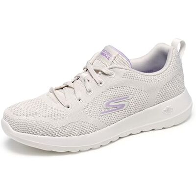 124640-NTPR Skechers Kobiety GO WALK JOY VIOLET Buty sportowe, Off White Textile/Lavender Trim, 38 EU 124640-NTPR Skechers Kobiety GO WALK JOY VIOLET Buty sportowe, Off White Textile/Lavender Trim, 38 EU
