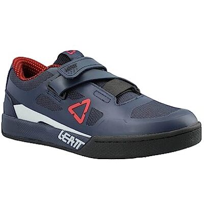 3021300498 Leatt Unisex Chaussures 4.0 Clip Buty do kolarstwa górskiego, Bleu Onyx, 45 EU 3021300498 Leatt Unisex Chaussures 4.0 Clip Buty do kolarstwa górskiego, Bleu Onyx, 45 EU
