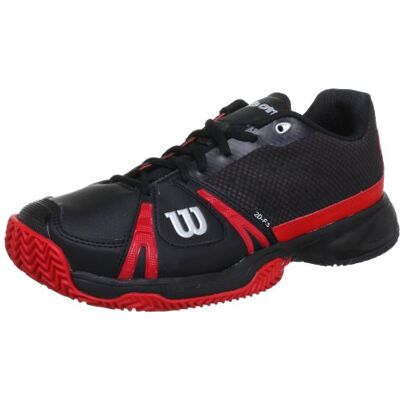 WRS317210E080 Wilson Męskie buty tenisowe Rush CC, czarny czarny Black 42 EU Schmal WRS317210E080 Wilson Męskie buty tenisowe Rush CC, czarny czarny Black 42 EU Schmal