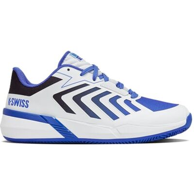 04599148M K-Swiss Męskie buty tenisowe ULTRASHOT Team 2 Clay, białe/niebieskie (Dazzling Blue/Baltic Sea), 46 EU 04599148M K-Swiss Męskie buty tenisowe ULTRASHOT Team 2 Clay, białe/niebieskie (Dazzling Blue/Baltic Sea), 46 EU