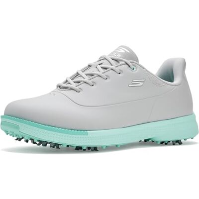 123127 Skechers Damskie buty Jasmine 2 wodoodporne buty golfowe, szare/miętowo-zielone z kolcami, 41 EU, Szary, miętowo-zielony z kolcami, 41 EU 123127 Skechers Damskie buty Jasmine 2 wodoodporne buty golfowe, szare/miętowo-zielone z kolcami, 41 EU, Szary, miętowo-zielony z kolcami, 41 EU