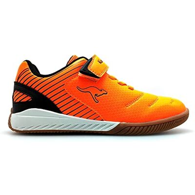 18909-7950 KangaROOS Unisex K5-Speed Ev Sneaker dziecięce buty sportowe, Neon Orange Jet Black, 25 EU 18909-7950 KangaROOS Unisex K5-Speed Ev Sneaker dziecięce buty sportowe, Neon Orange Jet Black, 25 EU