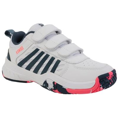 54495129M K-Swiss Court Express 2 Strap buty tenisowe, białe/Stargazer/Neon Blaze, rozmiar 28,5 EU, White Stargazer Neon Blaze, 28.5 EU 54495129M K-Swiss Court Express 2 Strap buty tenisowe, białe/Stargazer/Neon Blaze, rozmiar 28,5 EU, White Stargazer Neon Blaze, 28.5 EU