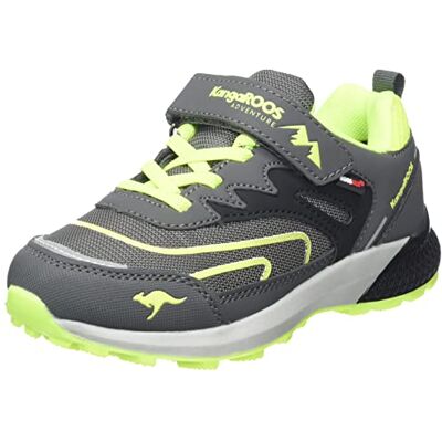 18942-2014 KangaROOS Unisex dziecięce buty trekkingowe K-hk Teak Low Ev RTX, Steel Grey Lime, 28 EU 18942-2014 KangaROOS Unisex dziecięce buty trekkingowe K-hk Teak Low Ev RTX, Steel Grey Lime, 28 EU