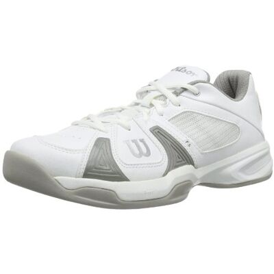 WRS317870E045 Wilson RUSH OPEN W WHITE/WHITE/COOL GREY W 9 WRS317870E090 damskie buty tenisowe, Wielokolorowy biały biały Cool Grey, 37 2/3 EU WRS317870E045 Wilson RUSH OPEN W WHITE/WHITE/COOL GREY W 9 WRS317870E090 damskie buty tenisowe, Wielokolorowy biały biały Cool Grey, 37 2/3 EU