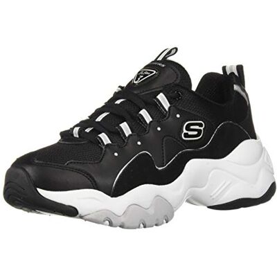 12955-Black/Grey-7 Regular US Skechers Męskie buty sportowe D'lites 4.0, Czarny, 37 EU 12955-Black/Grey-7 Regular US Skechers Męskie buty sportowe D'lites 4.0, Czarny, 37 EU