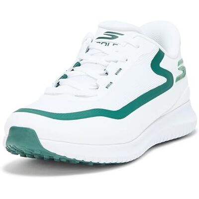 214131WW Skechers Męskie buty golfowe Flite Spikeless, Biały/zielony, 11.5 Wide 214131WW Skechers Męskie buty golfowe Flite Spikeless, Biały/zielony, 11.5 Wide