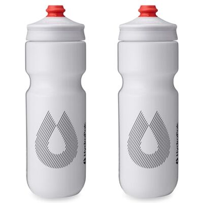 HydraPak Breakaway Surge lekka butelka na wodę rowerowa, 2 sztuki, wysoki przepływ, jazda na rowerze i sport, biała, 740 ml HydraPak Breakaway Surge lekka butelka na wodę rowerowa, 2 sztuki, wysoki przepływ, jazda na rowerze i sport, biała, 740 ml