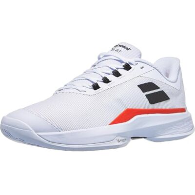 30S24649-1089 Babolat Męskie buty tenisowe Jet Tere 2 AC Wszystkie Powierzchnie Białe Koral, Biały strajk czerwony, 46.5 EU 30S24649-1089 Babolat Męskie buty tenisowe Jet Tere 2 AC Wszystkie Powierzchnie Białe Koral, Biały strajk czerwony, 46.5 EU